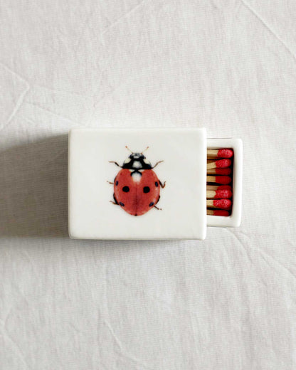 'Mini Ladybug’ Ceramic Matchbox
