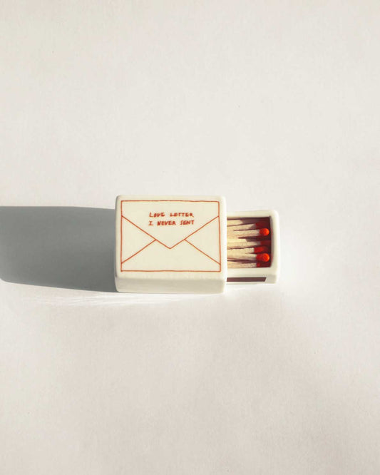 'Mini Love Letter’ Ceramic Matchbox