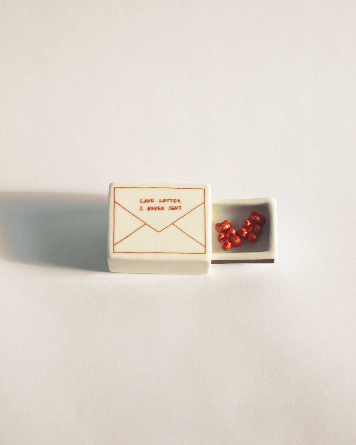 'Mini Love Letter’ Ceramic Matchbox
