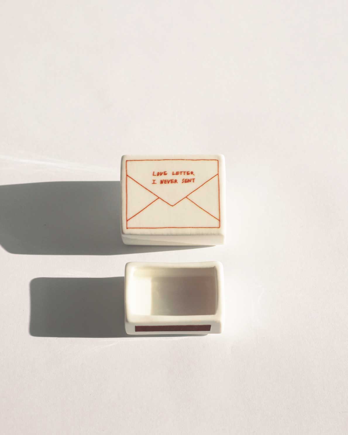 'Mini Love Letter’ Ceramic Matchbox