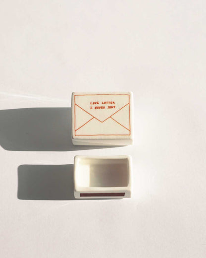 'Mini Love Letter’ Ceramic Matchbox