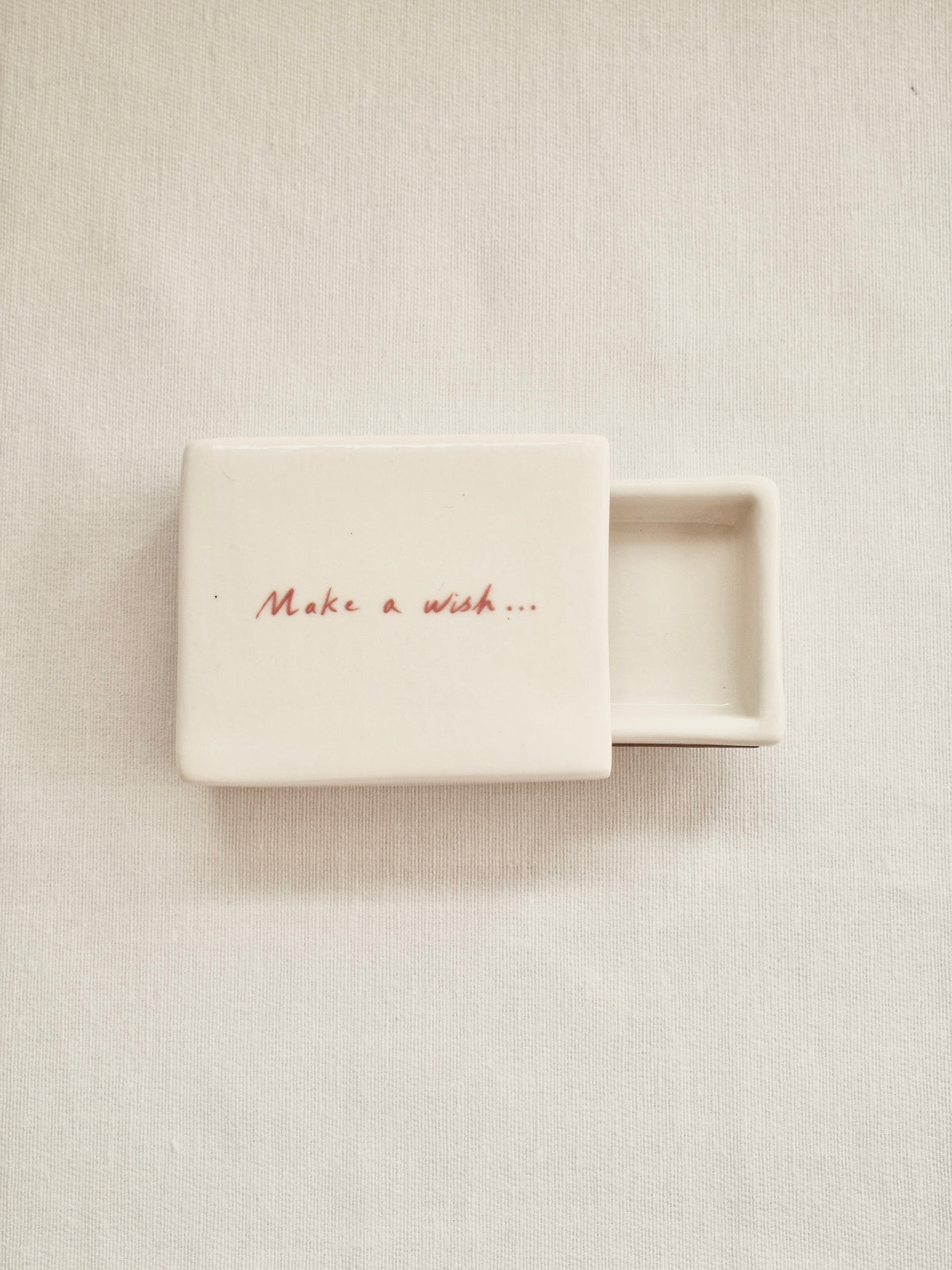 'Make A Wish' Mini Ceramic Matchbox