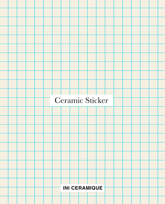 Sticker Céramique 'Azure Grid'