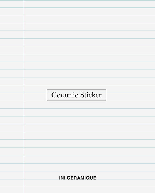 Sticker Céramique 'Notebook Charm'