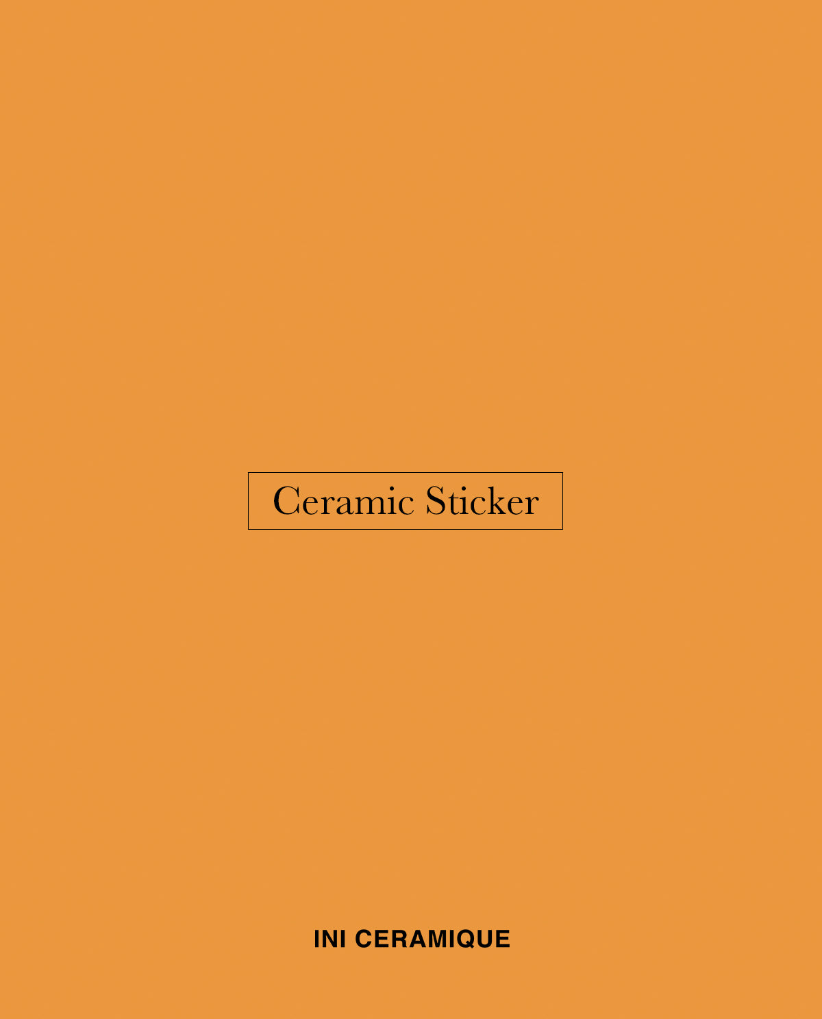 'Golden Ochre' Ceramic Sticker