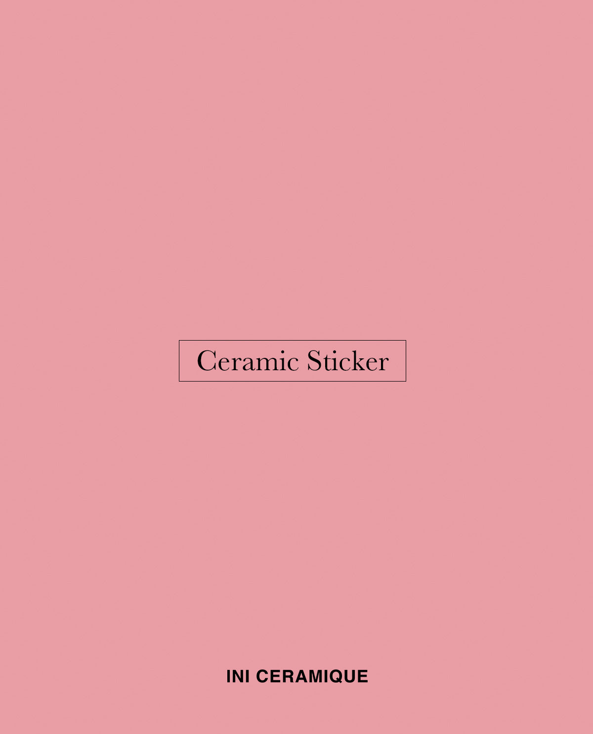 'Rosewater Mist' Ceramic Sticker