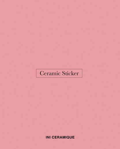 'Rosewater Mist' Ceramic Sticker