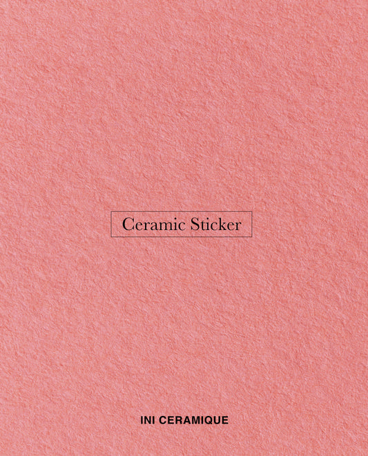 'Blush Paper' Ceramic Sticker