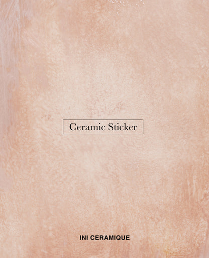 'Blush Brushstroke' Ceramic Sticker