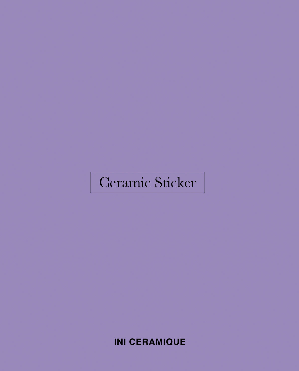 'Lavender Mist' Ceramic Sticker