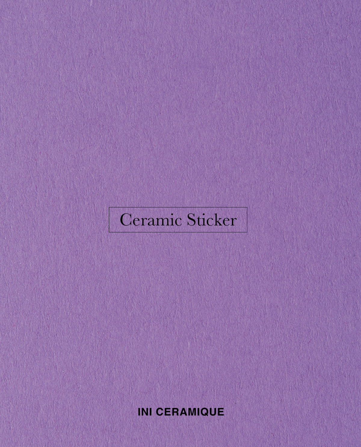 'Violet Parchment' Ceramic Sticker