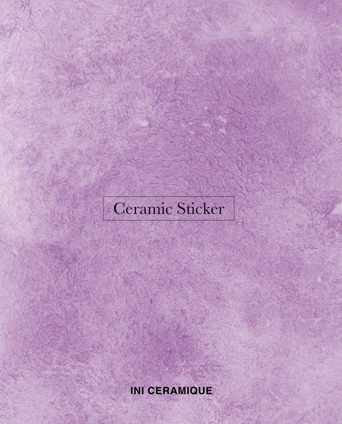 'Lilac Strokes' Ceramic Sticker