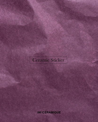 'Mulberry Wrinkle' Ceramic Sticker