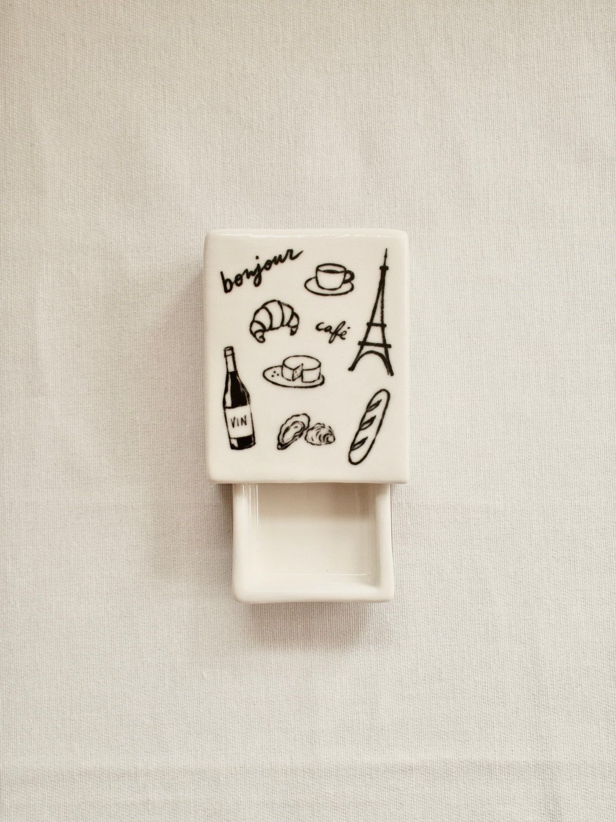 'Paris Vibe' Mini Ceramic Matchbox
