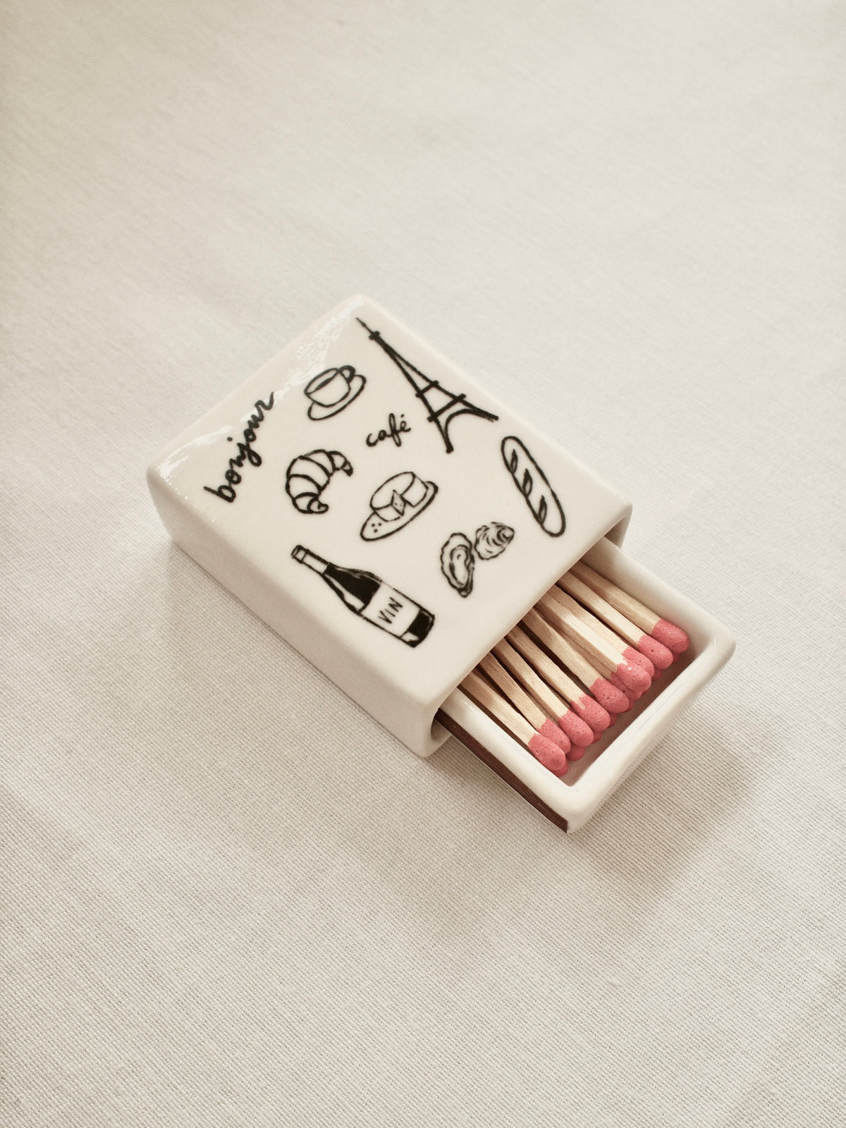 'Paris Vibe' Mini Ceramic Matchbox