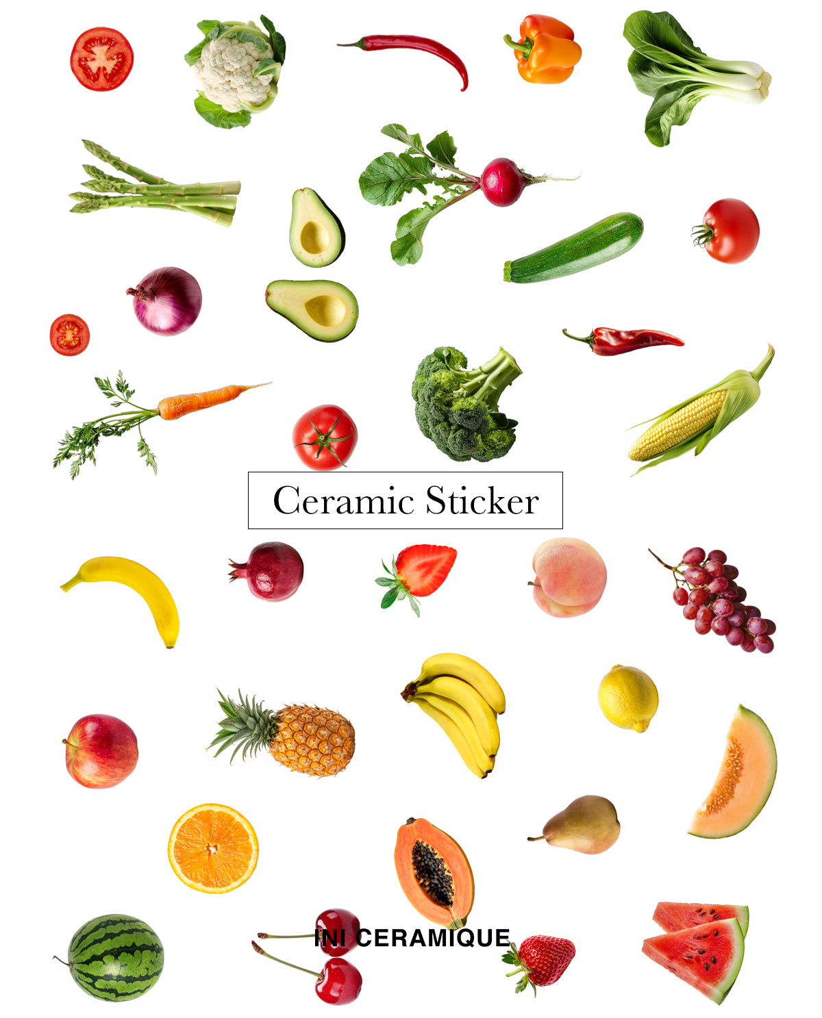 Sticker Céramique 'Harvest Medley'