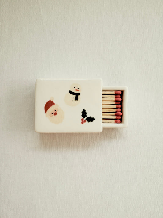 'Xmas Vibe' Mini Ceramic Matchbox