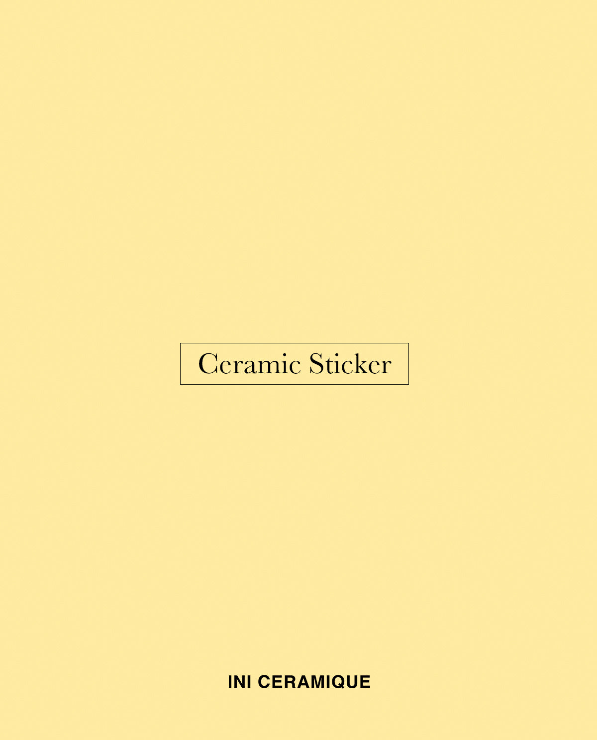 'Lemon Silk' Ceramic Sticker