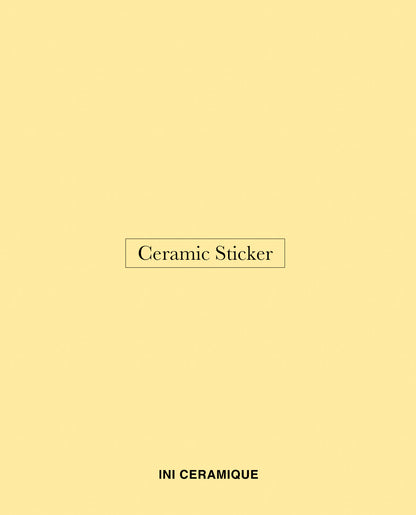 'Lemon Silk' Ceramic Sticker