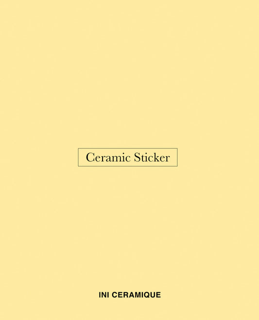 'Lemon Silk' Ceramic Sticker