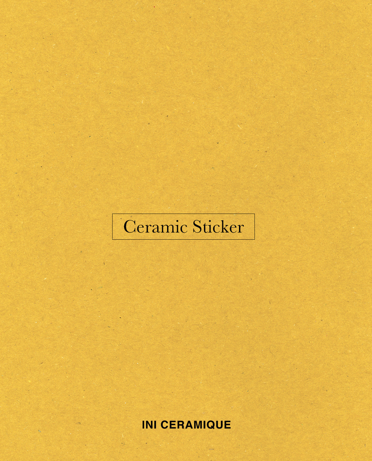 'Honey Grainpaper' Ceramic Sticker