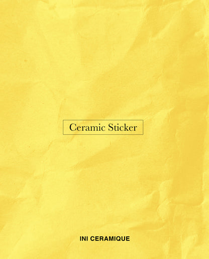 'Sunbeam Wrinkle' Ceramic Sticker