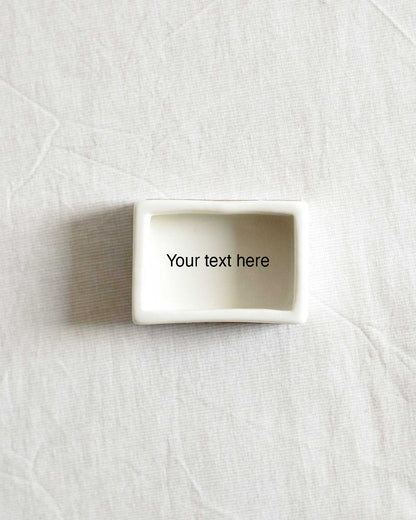 'Mini Striped Lobster’ Ceramic Matchbox
