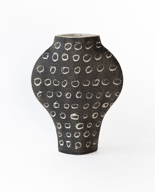Vase En Céramique ‘Negative Rounds'