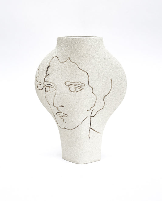 Vase En Céramique ‘Visage’
