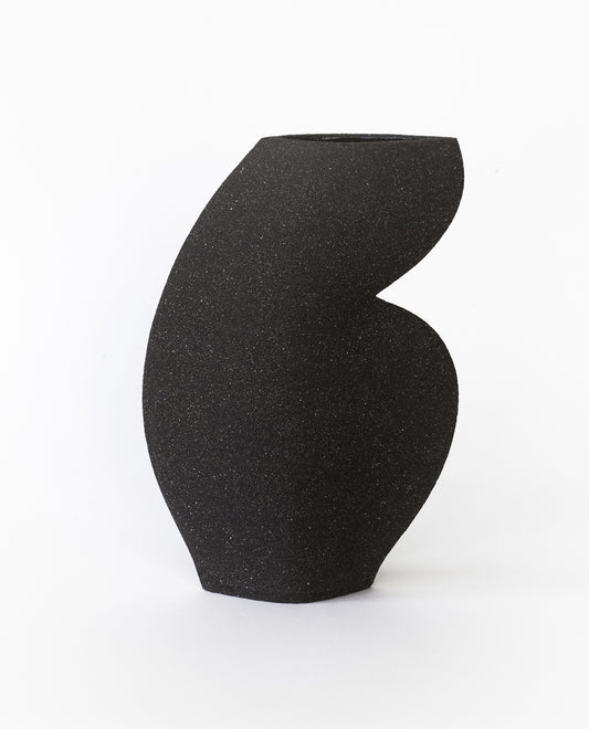 Vase En Céramique ‘Ellipse N°4 - Black'