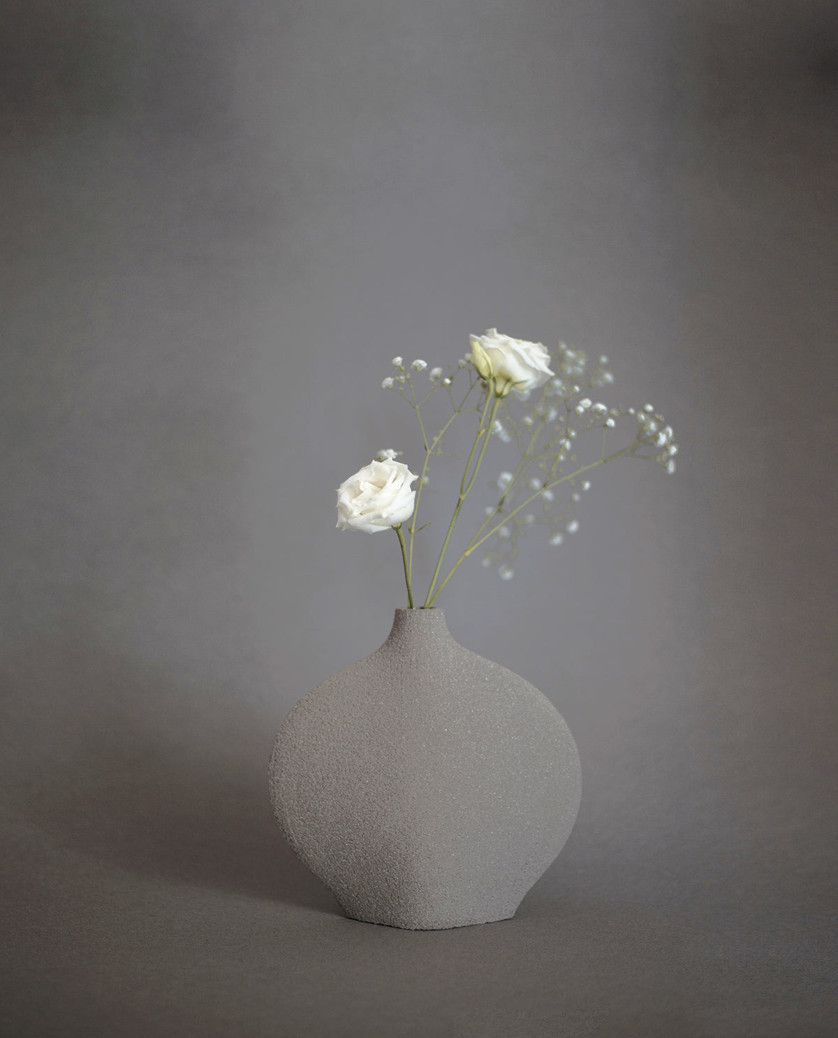 CERAMIC VASE 'GOUTTE - GREY'