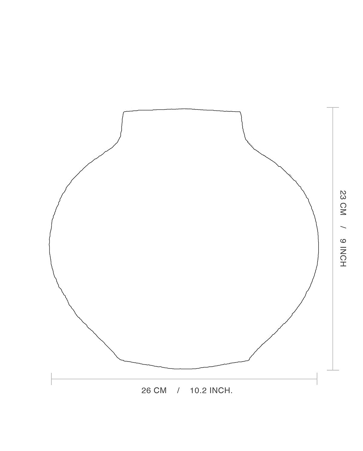 Ceramic Vase ‘Lune [M] - Circles Black N°1’