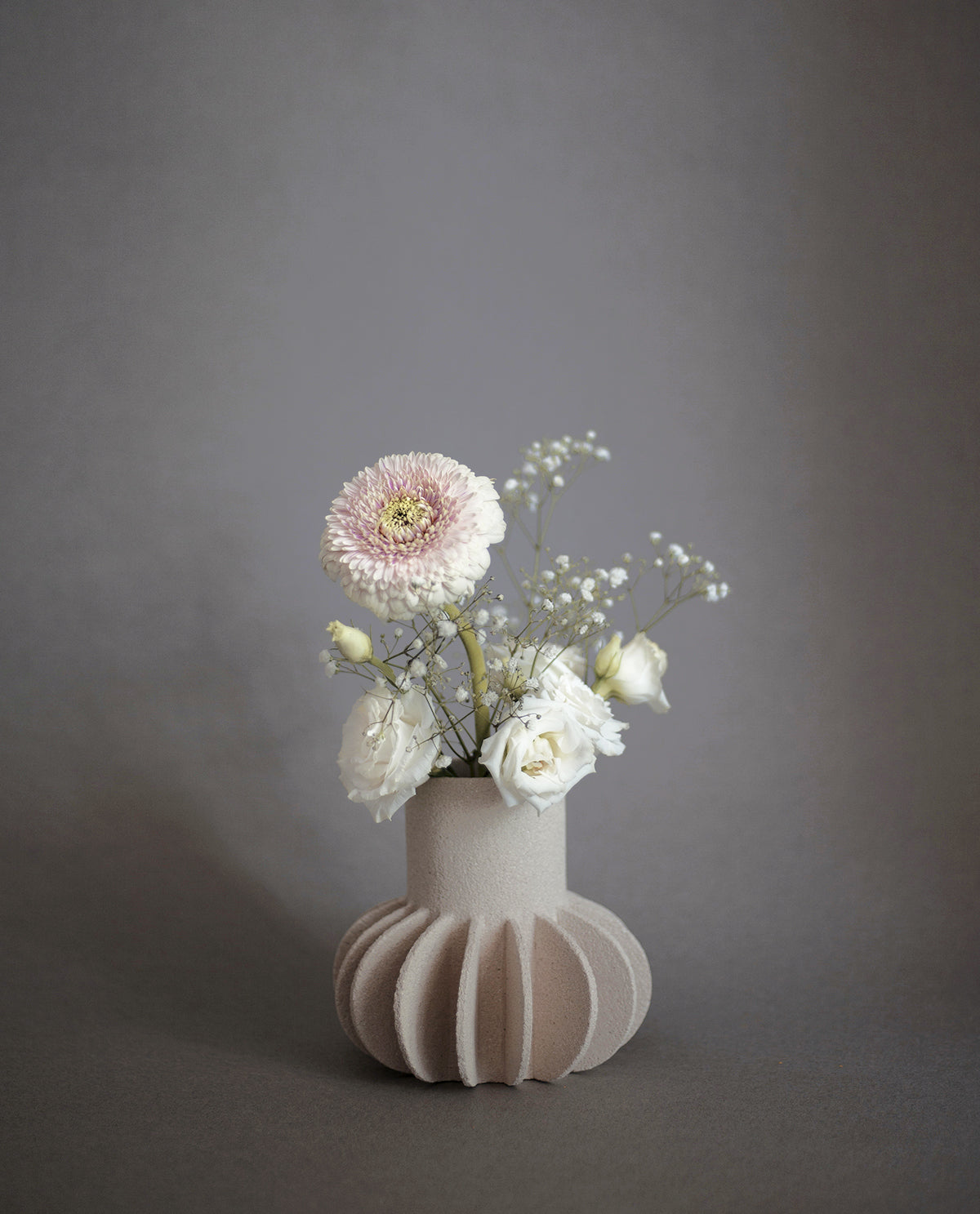 Vase En Céramique 'Single Mille-Pattes N°2 - Blanc'